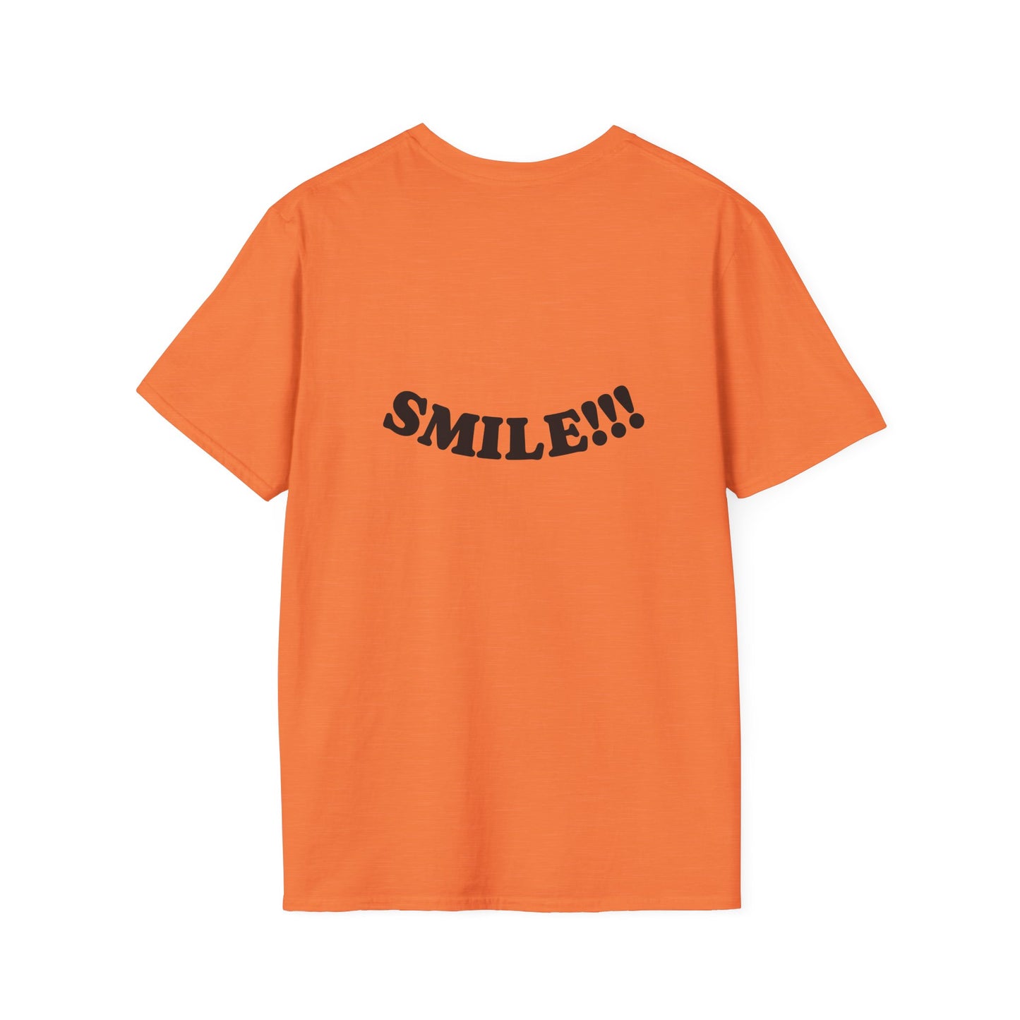 Cheerful Unisex T-Shirt - "Be Happy" and "Smile!!!" - Positive Vibes, Gift for Friends and Family, Casual Wear, Mood Booster