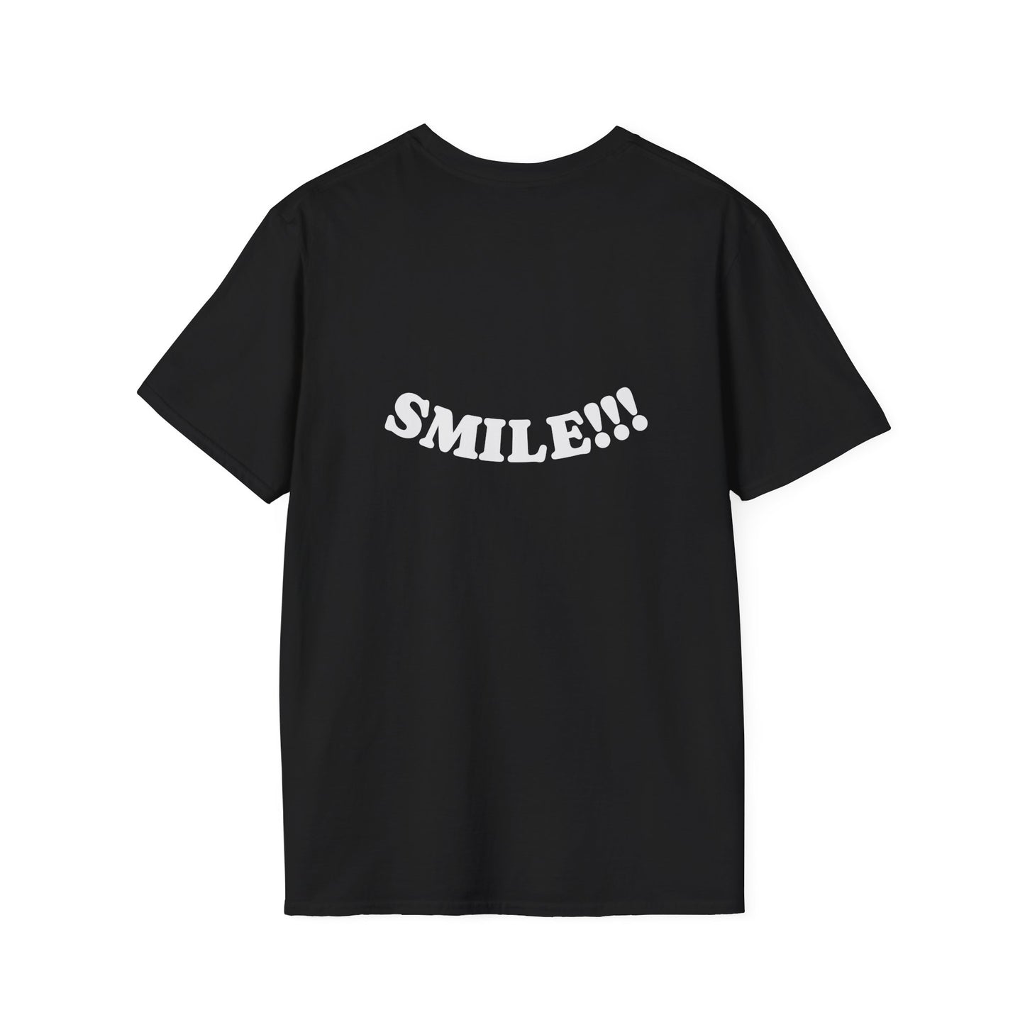 Cheerful Unisex T-Shirt - "Be Happy" and "Smile!!!" - Positive Vibes, Gift for Friends and Family, Casual Wear, Mood Booster
