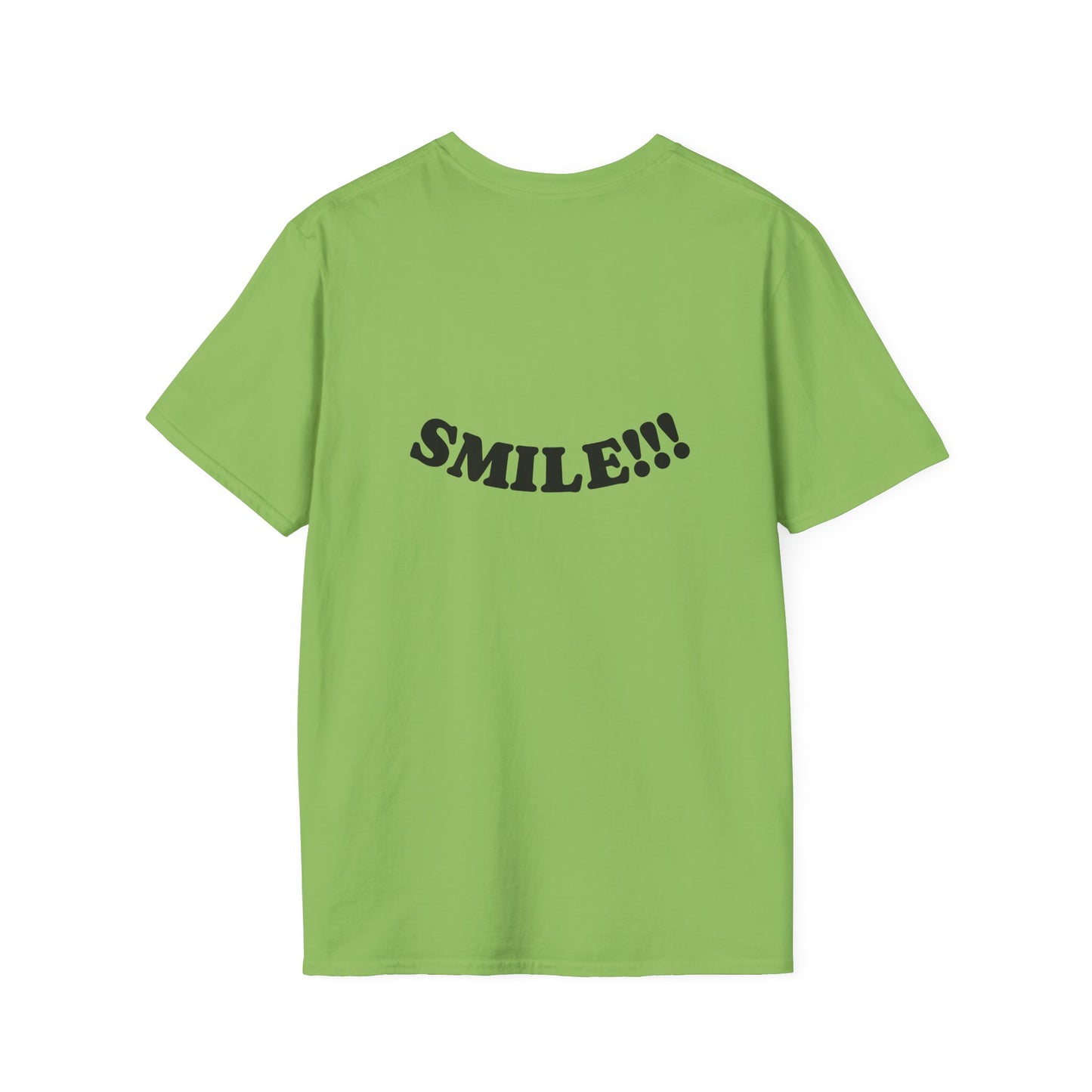 Cheerful Unisex T-Shirt - "Be Happy" and "Smile!!!" - Positive Vibes, Gift for Friends and Family, Casual Wear, Mood Booster